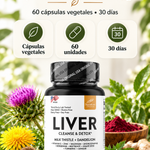 Liver Cleanse & Detox — Apoyo nutricional para el bienestar del hígado.